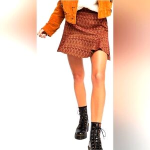 FREE PEOPLE FLARE MINI SKIRT